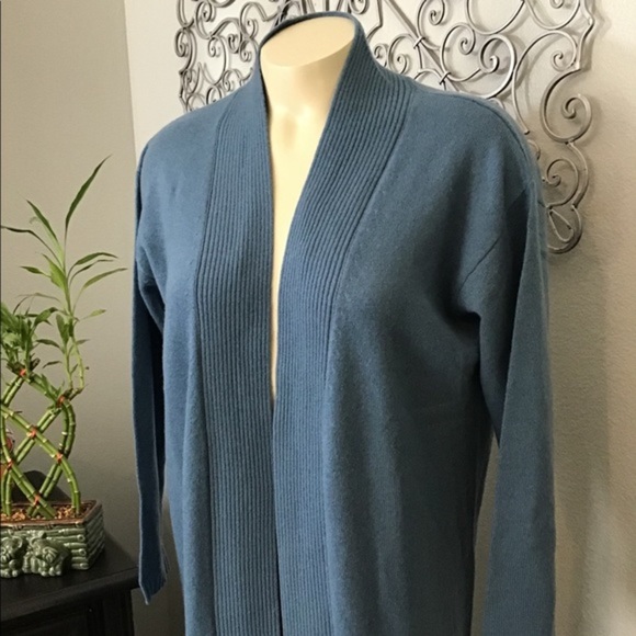 Cashmeren Open Front Cardigan Sweater Small - Picture 2 of 4